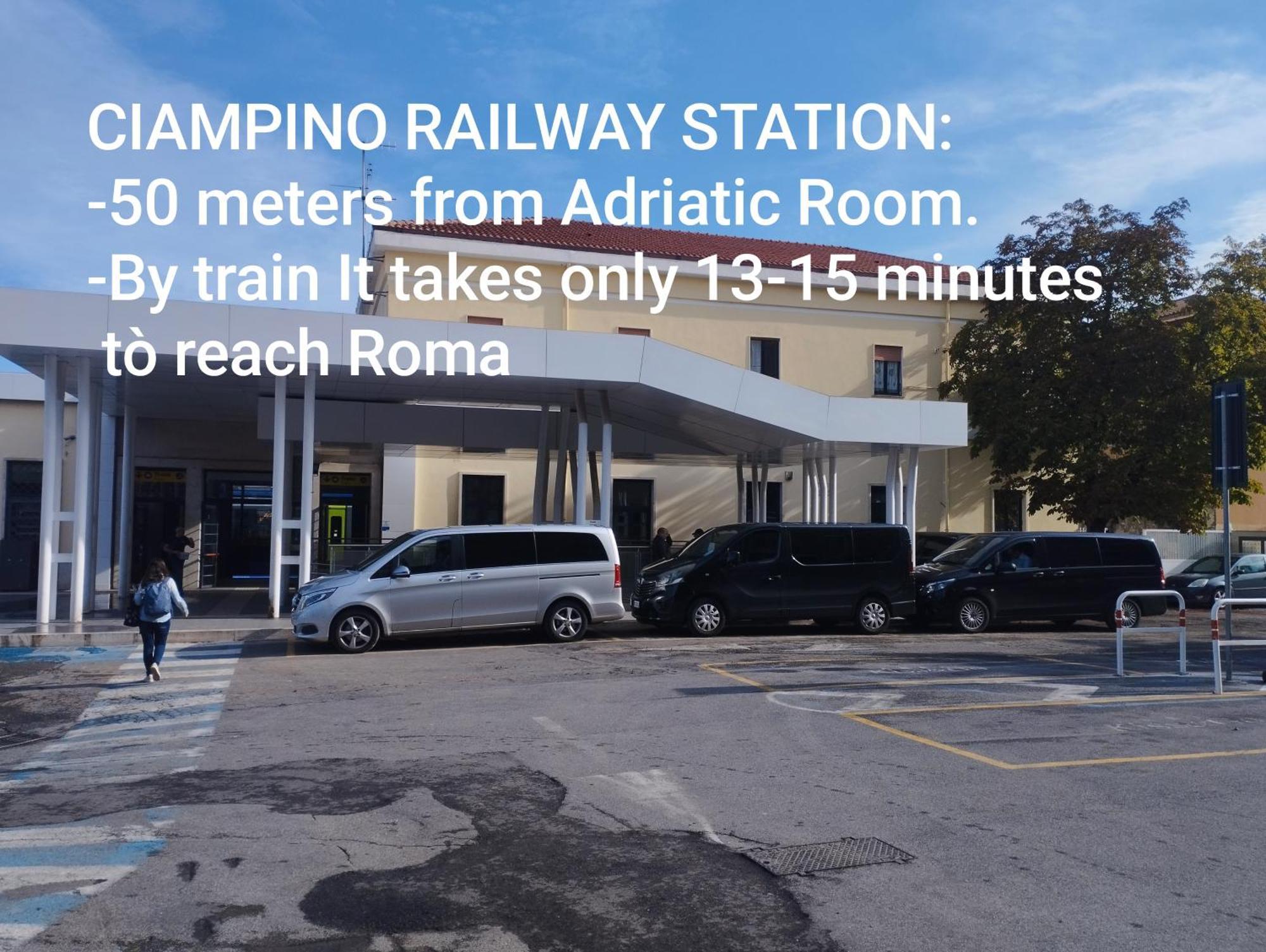 Adriatic Room 50 M Dalla Stazione Ferroviaria Di Ciampino E Dalla Navetta Aeroportuale Екстер'єр фото